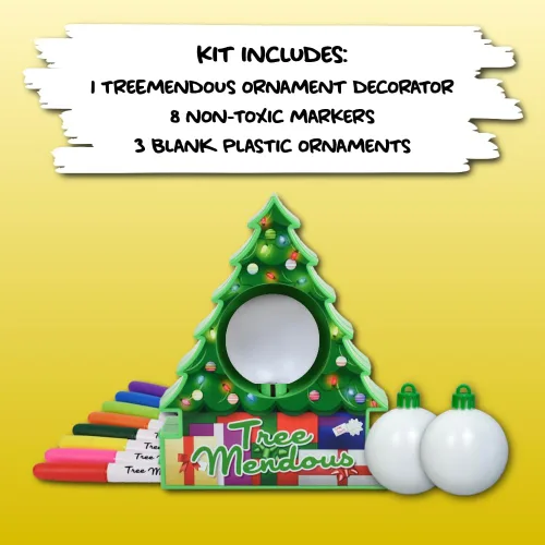 Miniatura 15 de Treemendous - Juego de decoración de adornos para árbol de Navidad y paquete de 6 adornos combinados - Actividad de artesanías y manualidades