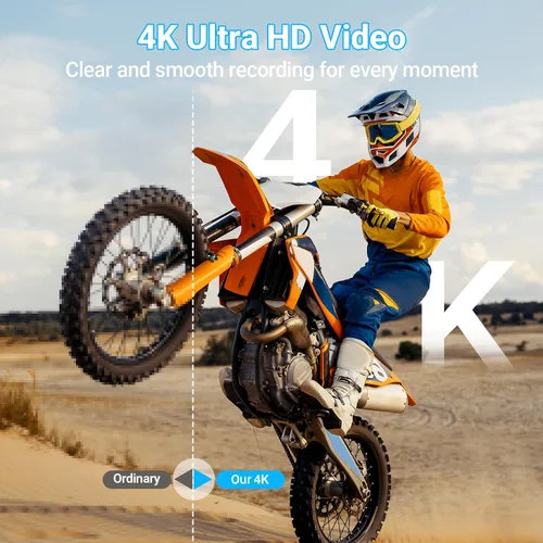 Miniatura 4 de Cámara digital 4K para fotografía y vlogging, cámara de video de YouTube compacta de enfoque automático de 64 MP con lente dual IPS de 3 pulgadas