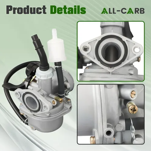 Miniatura 6 de ALL-CARB Carburador PZ19 de 50 cc, 70 cc, 90 cc, 110 cc, 125 cc, repuesto para ATV Dirt Bike Go Kart con filtro de aire