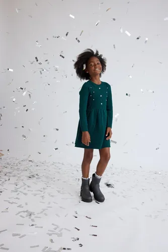 Miniatura 9 de The Children's Place Vestido tipo suéter de manga larga para niñas