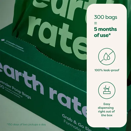 Miniatura 5 de Bolsas de residuos de perros para despensas Earth Rated , lavanda-aromatizado