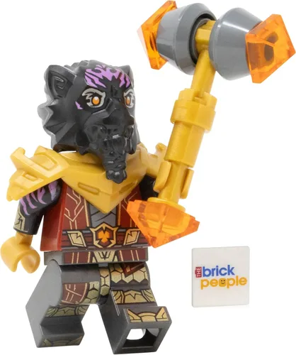 LEGO Ninjago Dragons Rising: Lord Ras Minifigura con martillo dorado