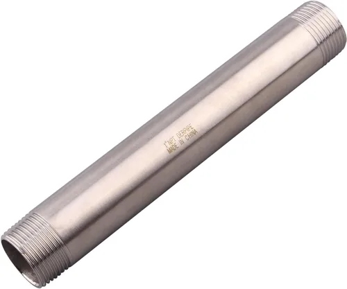 Miniatura 7 de 1/2" X 1/2" NPT Macho NPT Acero Inoxidable 304 Acoplamiento De Tubo De Acoplamiento De Acoplamiento De Tubo De Montaje 4" Longitud