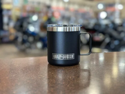 Miniatura 7 de Harley-Davidson Taza de café de viaje taza de acero inoxidable con protector de barra de tapa