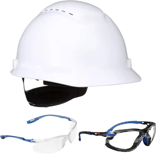 Miniatura 22 de 3M Hard Hat SecureFit H-700 Series - Casco de seguridad estilo gorra con sensor Uvicator, suspensión de trinquete de difusión de presión de 4 puntos