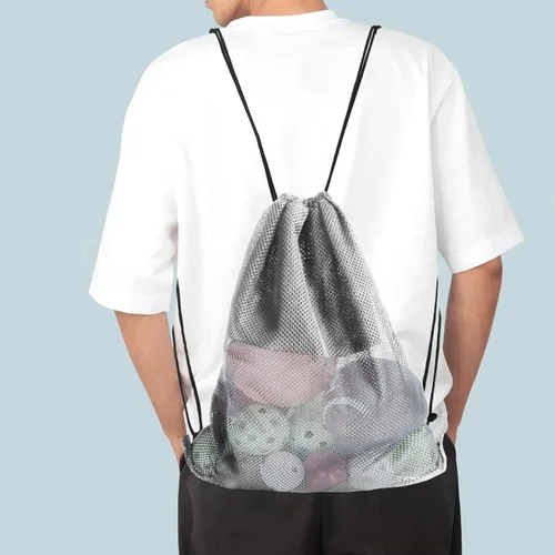 Miniatura 94 de GSE Games & Sports Expert Bolsa de malla con cordón para béisbol, pelotas de pickleball, pelotas de golf, gimnasio, equipo de natación, lavandería