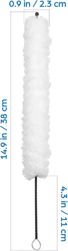 Miniatura 7 de Kit de limpieza de flauta hisopo de cepillo de limpieza de algodón para reparación