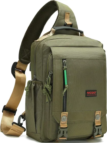 Miniatura 10 de Mochilas de hombro tipo bandolera NICGID, mochilas para pecho y hombro, mochilas para laptop de 12.5'' 13.3'' 14.1'' 15.6'', mochila crossbody tipo