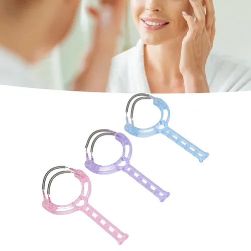 Miniatura 5 de 3 unidades de removedor de vello facial manual de primavera, depilación facial de mano para mujeres, ceja, barbilla, mejilla, bigote, labio superior