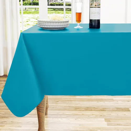 Miniatura 16 de homing - Mantel cuadrado de vinilo, mantel de plástico impermeable y a prueba de derrames con respaldo de franela, cubierta de mesa fácil de limpiar