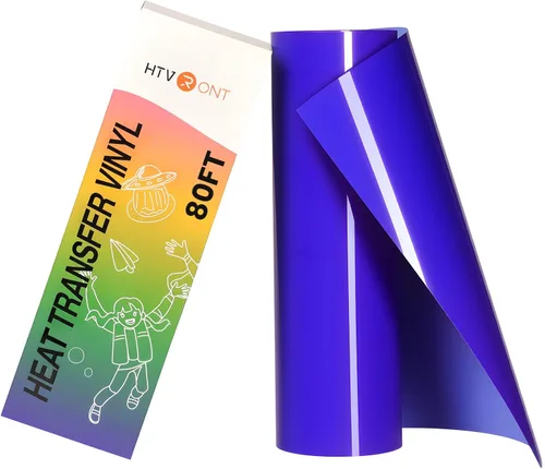 Miniatura 74 de HTVRONT - Rollo de vinilo termotransferible, 12 in x 8 ft para diseños en camisetas, fácil de cortar y despegar, para planchar y máquinas Cricut