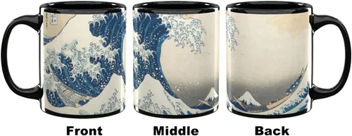 Miniatura 2 de Great Wave Off Kanagawa - Taza de café (11 onzas), color negro