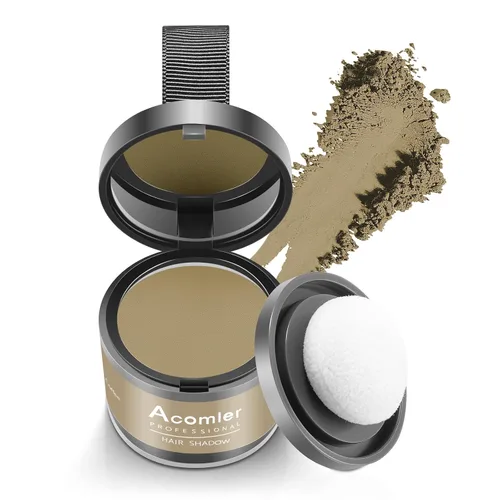Miniatura 25 de Acomler Color de Cabello en Polvo de Sombra para Retoque Instantáneo de Raíces, Cobertura de Raíces, Marrón Oscuro para Cabello Ralo, Cobertura