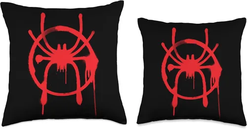 Miniatura 3 de Marvel Man Into The Spider-Verse - Almohada con icono rojo, 16 x 16 pulgadas, multicolor