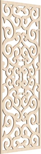 Miniatura 111 de Eveline - Paneles decorativos de pared de madera con calado, 13 3/8 pulgadas de ancho x 34 3/8 pulgadas de alto x 3/8 de alto, roble rojo rojo
