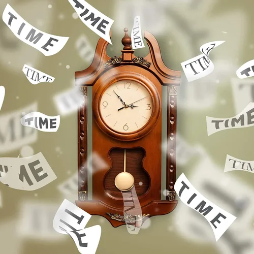 Miniatura 3 de Hicarer Mecanismo de movimiento de reloj de péndulo de cuarzo, piezas de repuesto con 2 pares de manos y péndulo para reparación de reloj