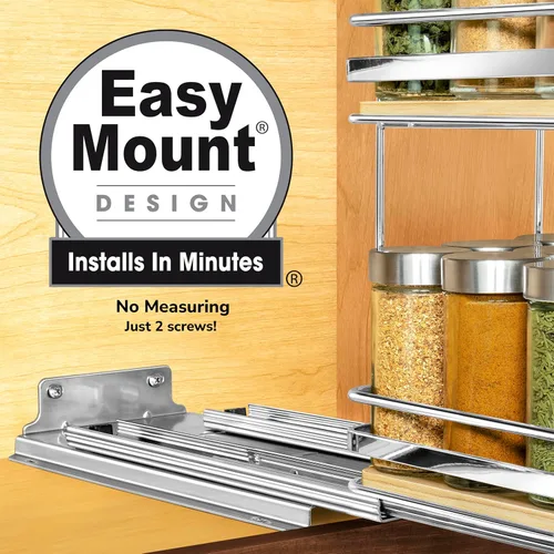 Miniatura 3 de LYNK PROFESSIONAL® Élite™ Organizador de especieros extraíble para el interior de armarios de cocina - 6-3/8 pulgadas de ancho - Cajón deslizante