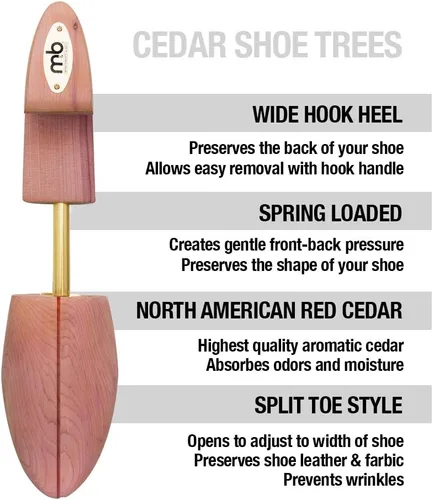 Miniatura 5 de Moneysworth and Best Men's Shoe Trees with Hook Heel