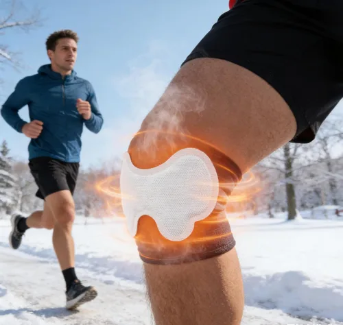 Miniatura 8 de Calentadores de rodilla calientes: paquete de 40 parches adhesivos desechables para hasta 12 horas de calor natural seguro, ideal para actividades