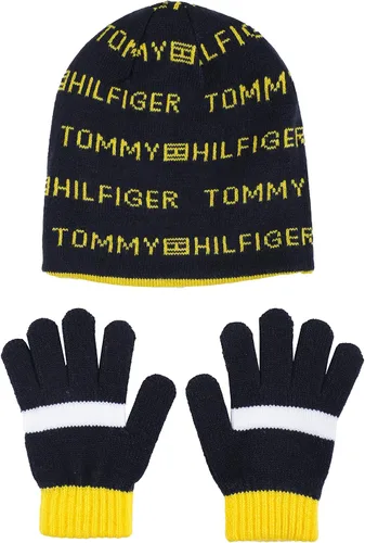 Miniatura 2 de Tommy Hilfiger Conjunto de accesorios reversibles para clima frío para niños