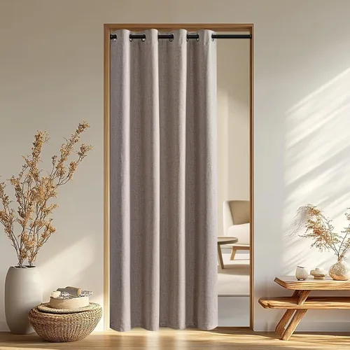 Miniatura 88 de IGEMAEVE Cortinas 100% opacas de 108 pulgadas de largo para dormitorio, juego de 2 paneles de cortinas opacas con bolsillo para barra y pestaña