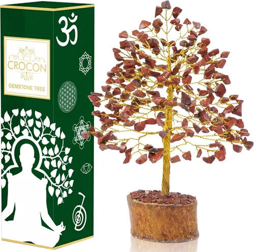Miniatura 7 de Árbol de la vida de chakras de aventurina amarilla, árbol de cristal para energía positiva, decoración de Feng Shui, árbol de piedras preciosas