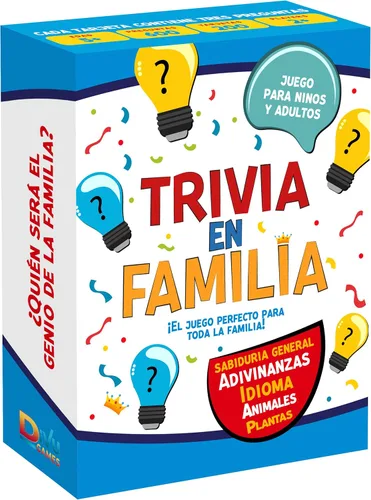 Miniatura 9 de Trivia en Familia – Juego de Mesa en Español para Familia, Amigos, Adultos y Adolescentes Juego de Cartas Trivia Divertida y Educativa
