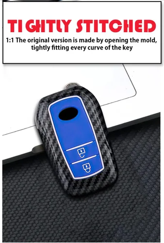 Miniatura 4 de Funda para llavero de 2 botones para Toyota Corolla RAV4 Camry GX FJ150 Prius Yaris Land Cruiser Highlander LX RX NX Hilux Previa Aygo Prado Levin