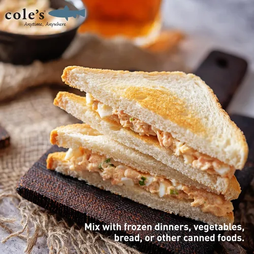 Miniatura 6 de Cole's Filete de Salmón Ahumado Patagónico con Limón y Eneldo en Aceite de Oliva Extra Virgen 3.2 oz Envasado a Mano Salmón Ahumado Enlatado 13g