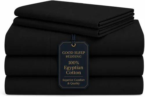 Miniatura 27 de Good Sleep Bedding Juego de sábanas divididas tamaño King para cama ajustable, sábanas de lujo, algodón egipcio, juego de sábanas de 5 piezas