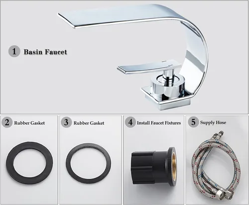 Miniatura 7 de becola Grifo de lavabo de baño cromado, grifo de baño moderno de arco bajo, grifo de lavabo de latón de un solo agujero, grifo táctil de lavabo