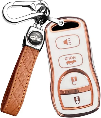 Miniatura 9 de ontto Funda para llavero de automóvil de TPU de 3 botones para Nissan Altima Maxima 350Z Armada Quest Sentra para Infiniti EX35 FX35 FX45 2002-2006