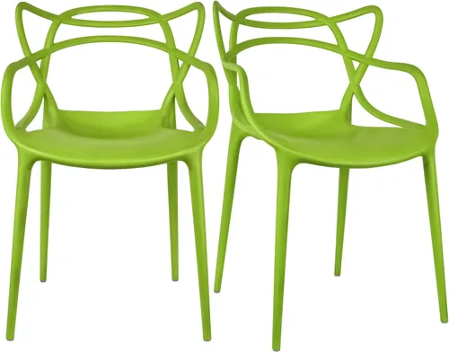 Miniatura 10 de 2xhome Silla de comedor moderna Silla auxiliar apilable para interiores o exteriores Plástico resistente a la intemperie para cocina, patio
