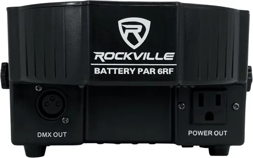 Miniatura 5 de 8 Rockville Batería PAR 6RF recargable RGBWA+UV Wireless DMX Lights+RF Remotes