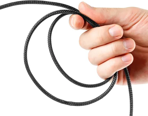 Miniatura 4 de Xuniea Fundas trenzadas de telar de alambre de 96 pies para organizar cables con 127 tubos termorretráctiles para cables de audio y video contra