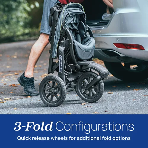 Miniatura 7 de Chicco Activ3 - Cochecito para correr, cochecito todo terreno, compatible con asientos de automóvil infantiles Chicco (no incluidos)