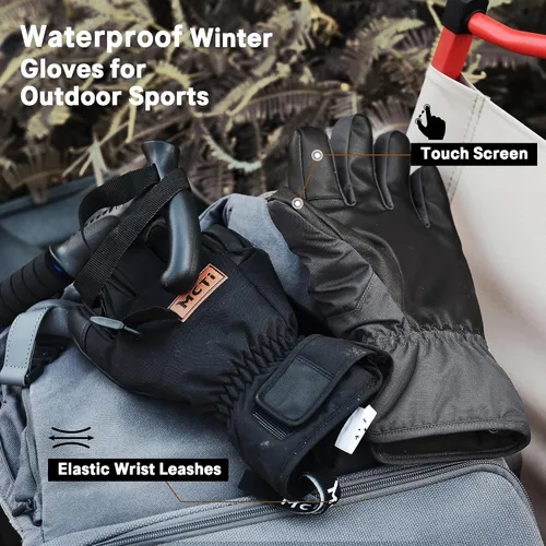 Miniatura 5 de MCTi Winter Gloves Men's Waterproof Insulated Snow Gloves for Cold Weather
