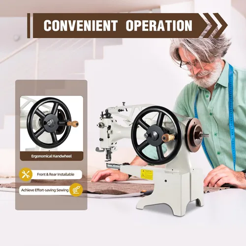 Miniatura 6 de Máquina de coser de cuero, máquina de coser de lona, máquina de coser a mano para reparación de zapatos, máquina de reparación de zapatos manual