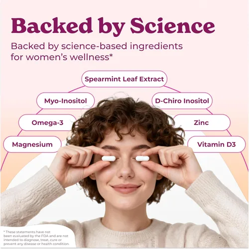 Miniatura 4 de Myo-inositol y D-Chiro Inositol 2000 mg por porción - Suplemento de inositol para mujeres Fórmula 40:1 con menta verde, vitamina D3, zinc y magnesio
