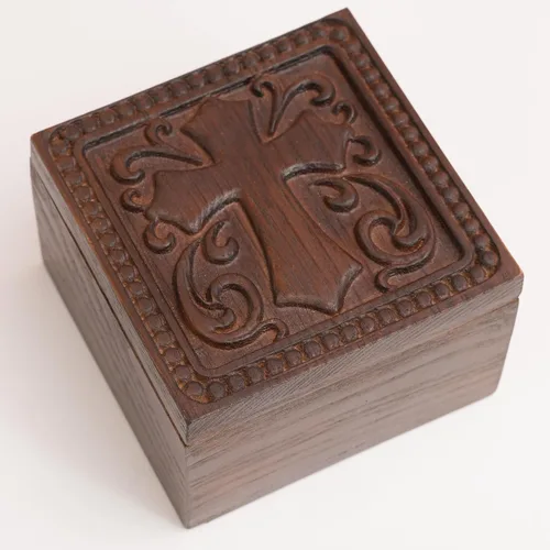 Miniatura 11 de KATINAT Joyero de madera tallado a mano del árbol de la vida – Caja de almacenamiento de recuerdos artesanal, regalo decorativo hecho a mano