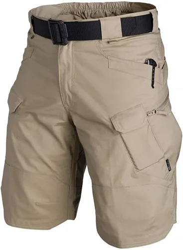 JIAYAN Pantalones cortos de senderismo tipo cargo para hombre, elásticos, de secado rápido, transpirables, mejorados, impermeables, pantalones de
