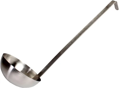 Miniatura 8 de TrueCraftware - Cucharón de 2 onzas con mango largo con gancho de acero inoxidable - Cucharón de cocina Los mejores accesorios de cocina