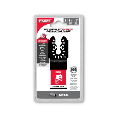 Miniatura 6 de Diablo Amped Steel Demon - Hoja oscilante de carburo de ajuste universal para metal, ancho de corte de 1-1/4 pulgadas, profundidad de corte de 1-1/2