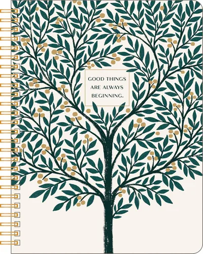 Miniatura 18 de Compendium Cuaderno de espiral – Good Things Start Here — Un cuaderno de diseño en espiral con 192 páginas rayadas, rayas universitarias, 7.0 Good