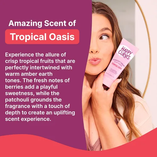 Miniatura 5 de HAPPY CURVES Loción a polvo anti-roce y control de olor para mujer: Crema sin aluminio para partes privadas, debajo del pecho y cuerpo 2.25 fl oz