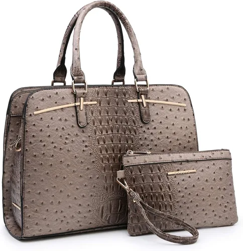 Miniatura 19 de Dasein - Juego de bolso y monedero para mujer, set de 2 piezas con 3 compartimentos, bolso con asa superior y correa para el hombro