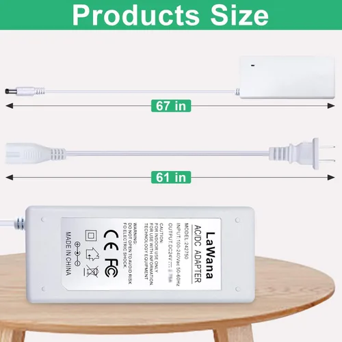 Miniatura 4 de Cable de alimentación compatible con la máquina de corte Cricut Maker 3, cable de repuesto de alimentación de 24 V CC compatible con adaptador