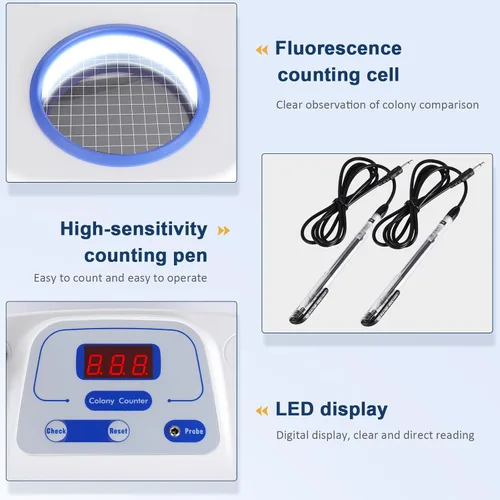 Miniatura 2 de Probador de microbiología con lupa y punta de sonda 110V