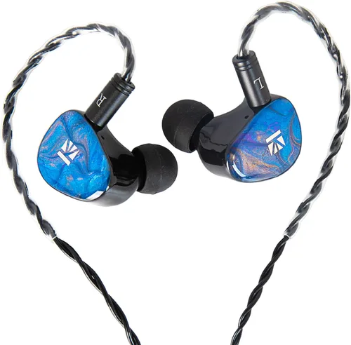 KBEAR KB02 - Auriculares con cable con cable IEM de alta fidelidad con cable IEM de 2 pines en las orejas, auriculares para juegos para músicos,