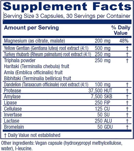 Miniatura 2 de Vitanica, Colon Motility Blend, soporte de colon, vegano, 90 cápsulas